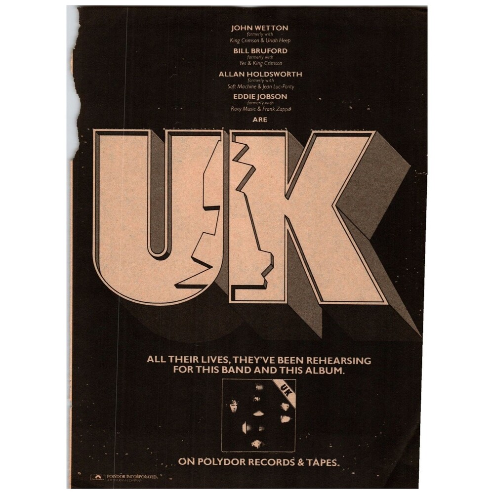 UK Band & Henry Gross Music Magazine Ad Lot 1978 Progressive Rock Vintage